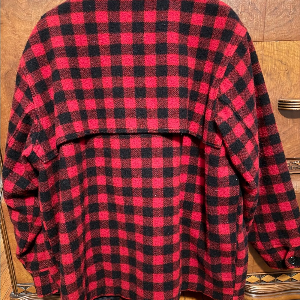 Vintage Woolrich Men's Red & Black Buffalo Check Field Jacket - Picture 5 of 5